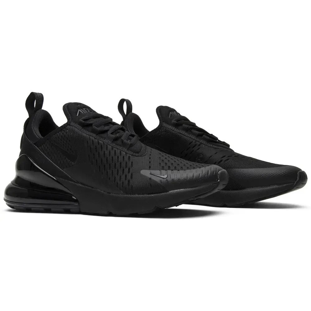 Men's Size 8.5- Nike Air Max 270 Triple Black Running Training Shoes AH8050-005